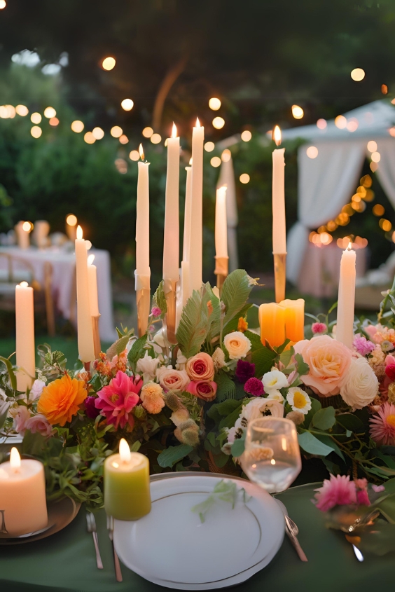 Garden Party Candle Bouquet