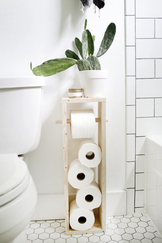 Keep Toilet Paper in Bins