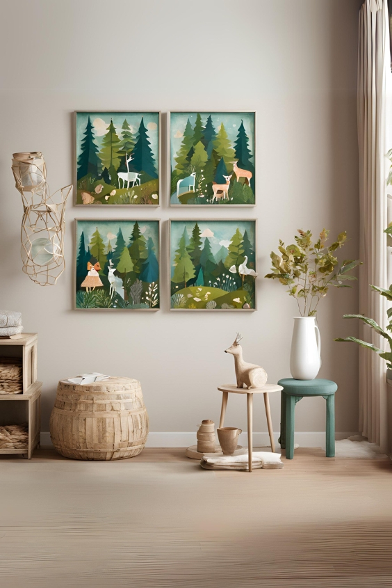 Whimsical Forest Scenes
