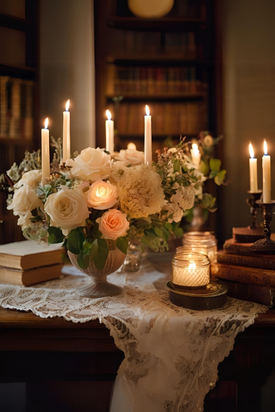 Vintage Candle Bouquet