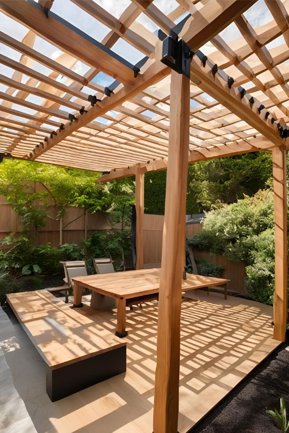 Build a Wooden Pergola for Shade & Style