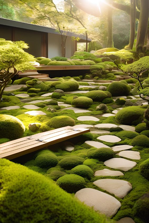 Include Moss Gardens for a Soft, Natural Look