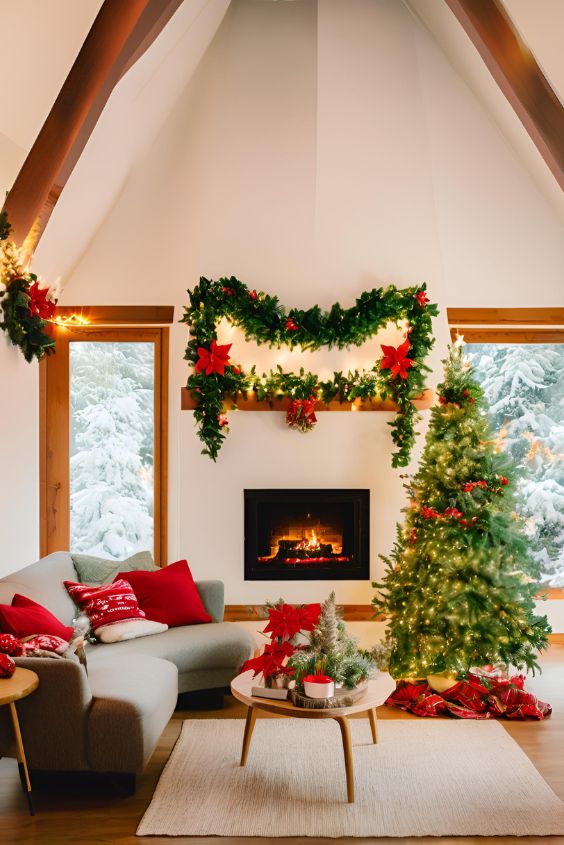 Poinsettias & Greenery