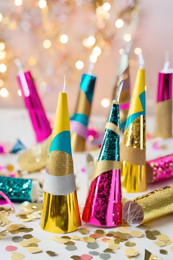 DIY New Year Party Poppers