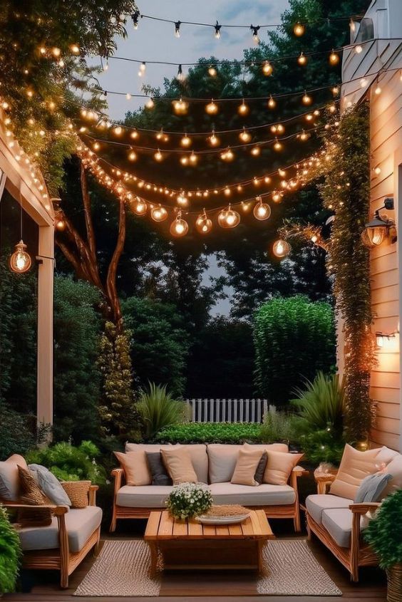 String Light Canopy