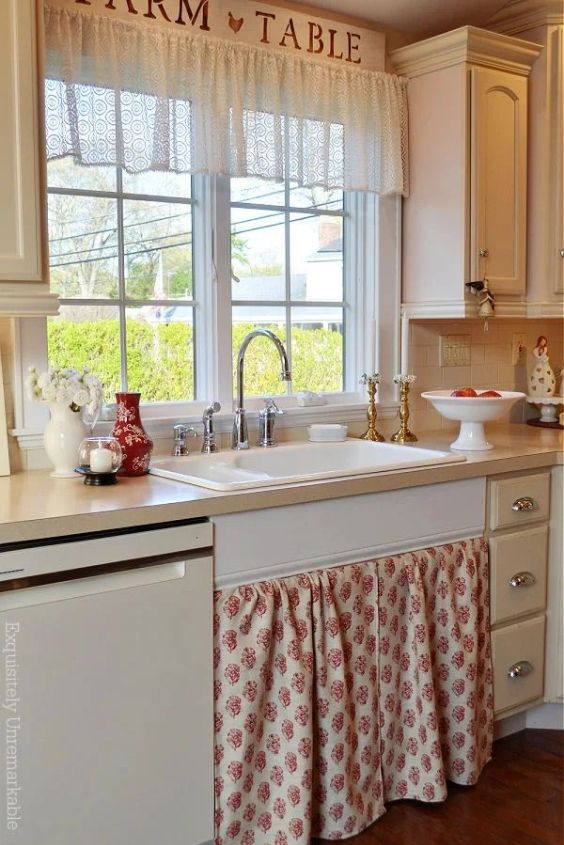 Add a Sink Skirt for a Soft, Chic Touch