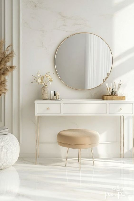 Go for an All-White Vanity for a Fresh, Clean Look