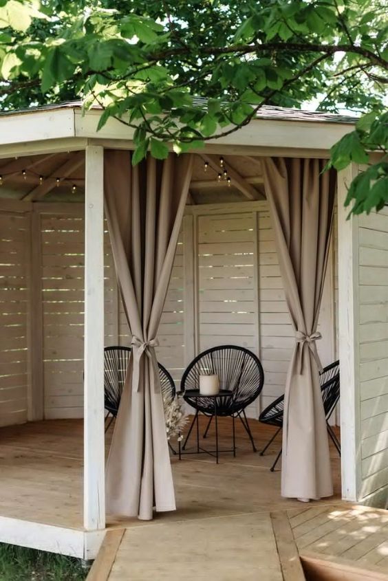 Incorporate Outdoor Curtains
