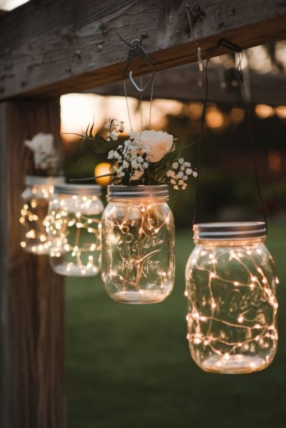 Use Fairy Lights in Jars