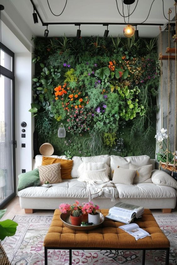 Mounted Plant Wall for Greenery and Style